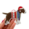 Bull Terrier Christmas Decoration
