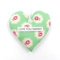 Personalised Floral Heart Decorations