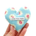 Personalised Floral Heart Decorations