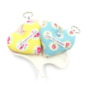 Personalised Floral Heart Keyrings