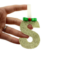 Glitter Letter Christmas Decoration