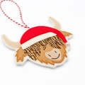 Highland Cow Christmas Decoration