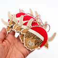 Highland Cow Christmas Decoration