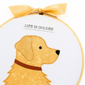 Life Is Golden Hoop Art