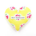 Personalised Floral Heart Decorations