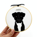 Custom Pet Keepsake Hoop Art