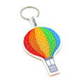 Rainbow Hot Air Balloon Keyring
