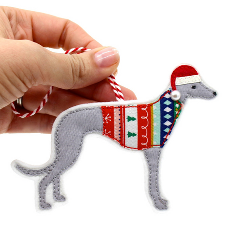 Greyhound Christmas Decoration
