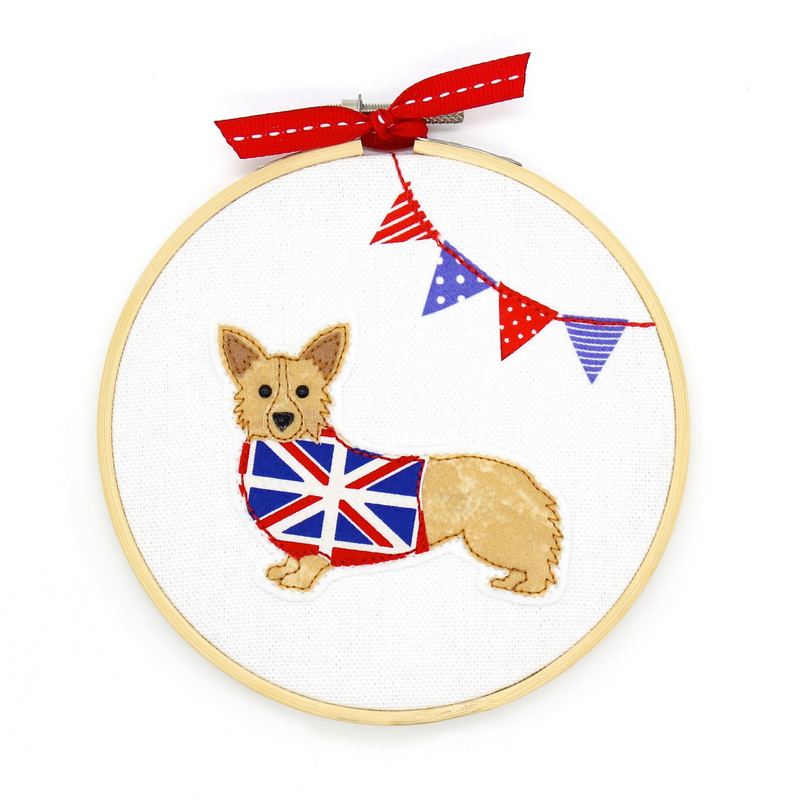 Corgi Hoop Art