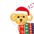 Miniature Toy Poodle Christmas Decoration