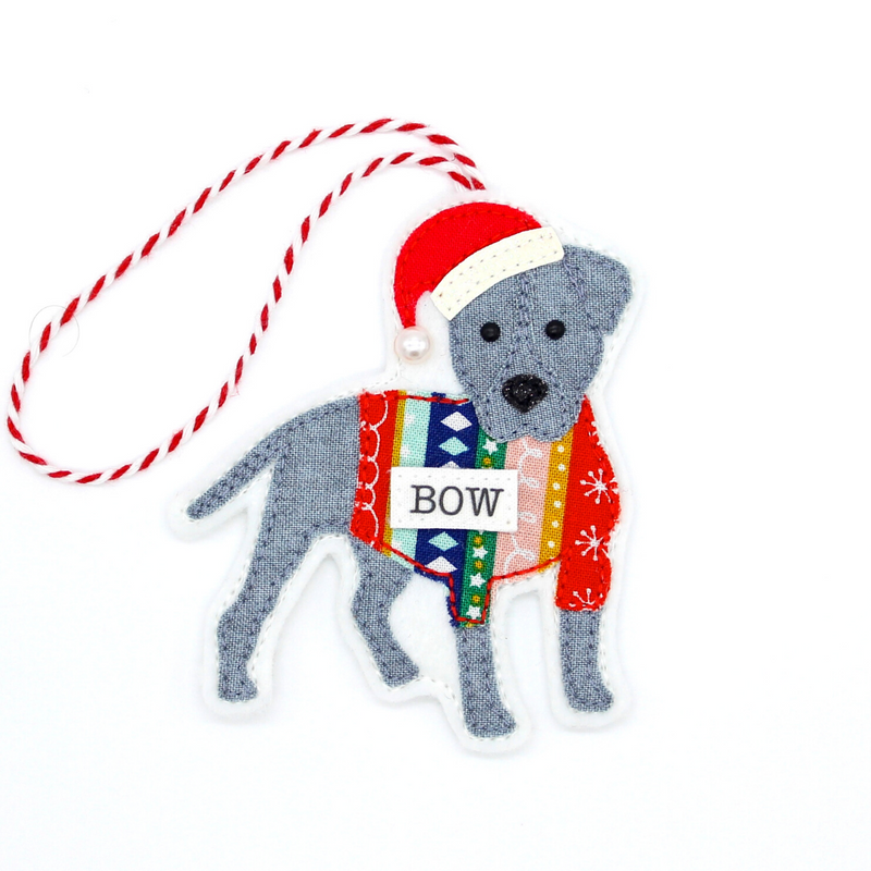 Staffordshire Bull Terrier Christmas Decoration