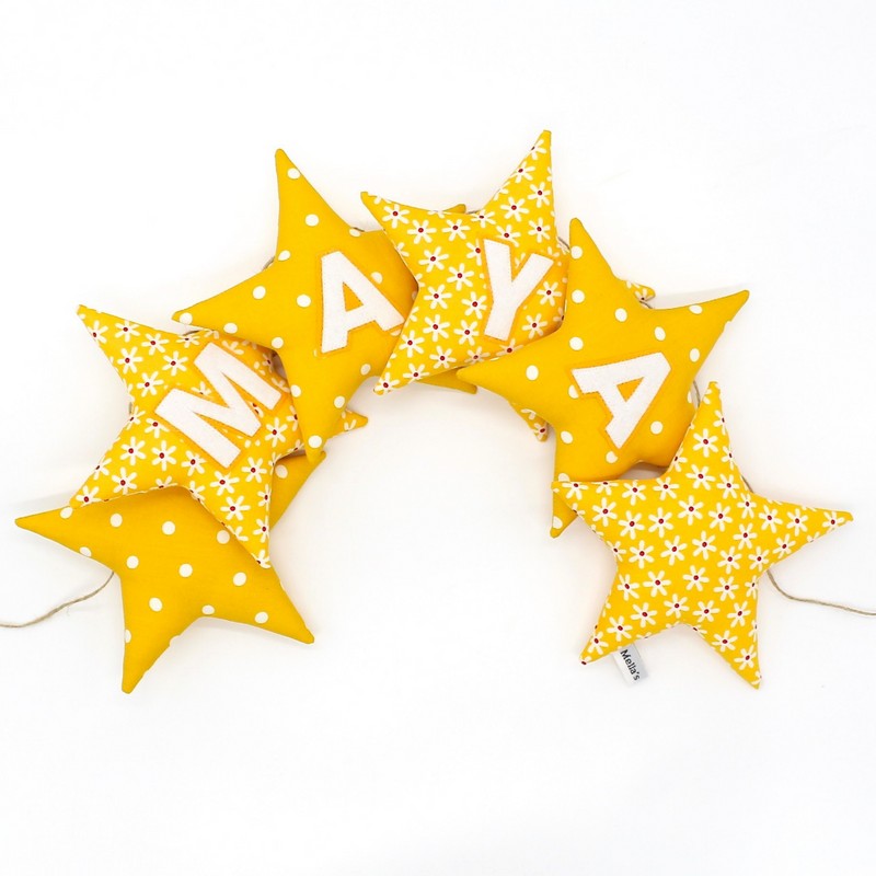 Yellow Daisy Star Garland