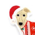 Whippet Christmas Decoration