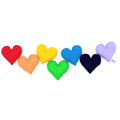 Mini Rainbow Heart Garland