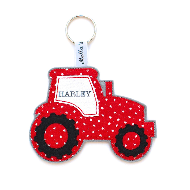 Red Tractor Bag Tag